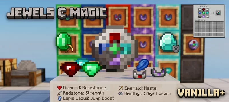 Jewels & Magic (RPG Buff System) | Vanilla+ Bedrock — screenshot 2