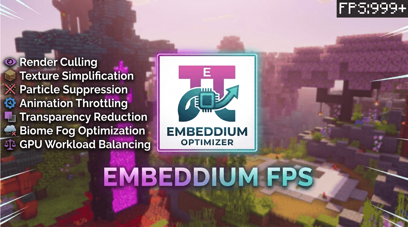Embeddium Optimizer | Smart Fps Boost — screenshot 1
