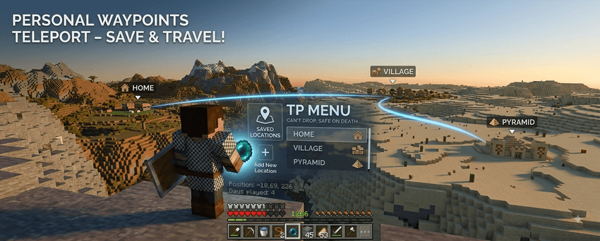 PMC Waypoints TP UI - Achievement Friendly — screenshot 1