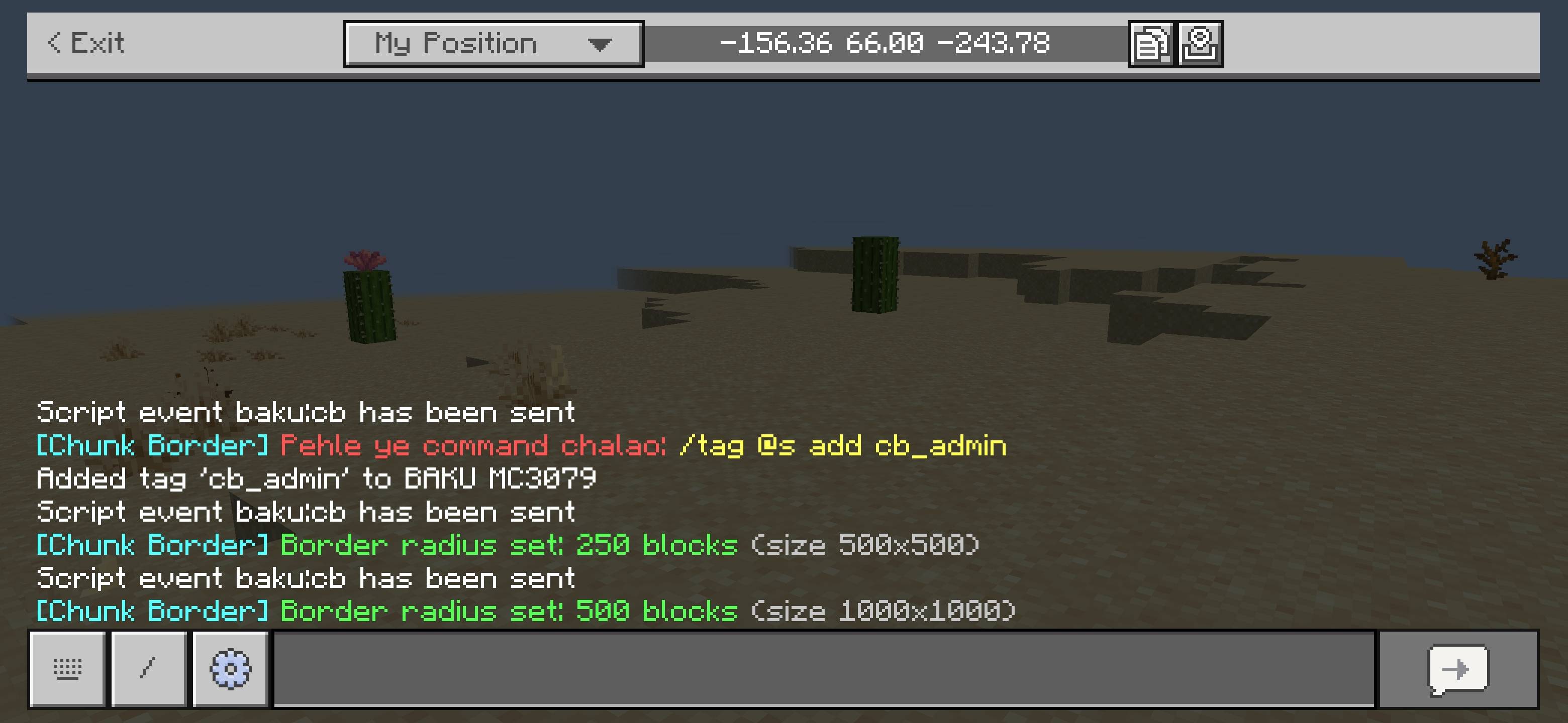 CHUNK BORDER — screenshot 2