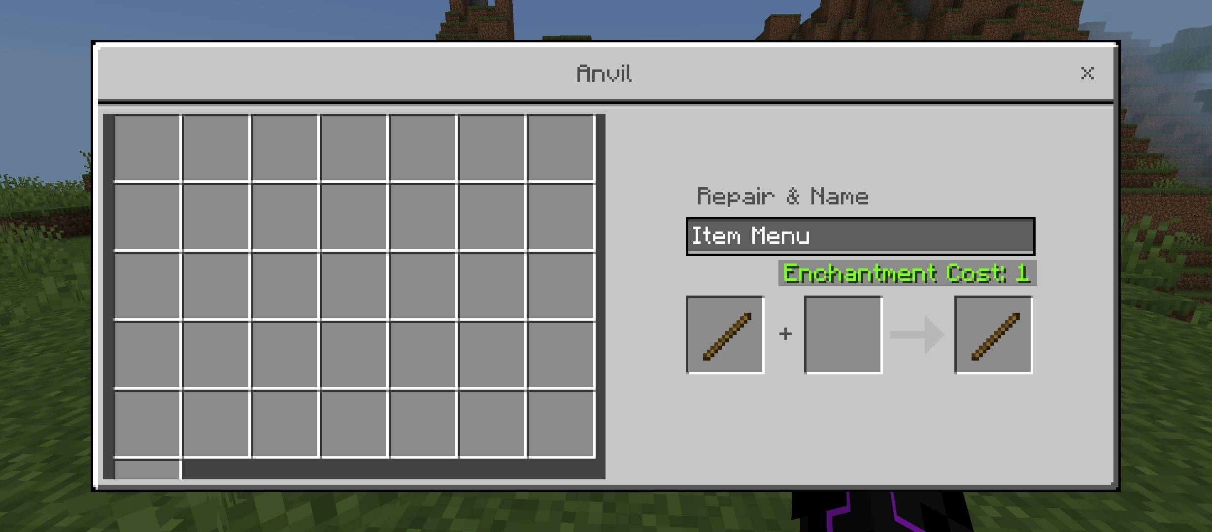 Item Menu — screenshot 2
