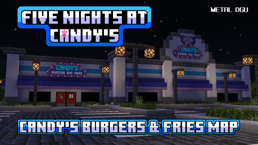 Candy's Burgers and Fries map Five Nights at Candy's — screenshot 1