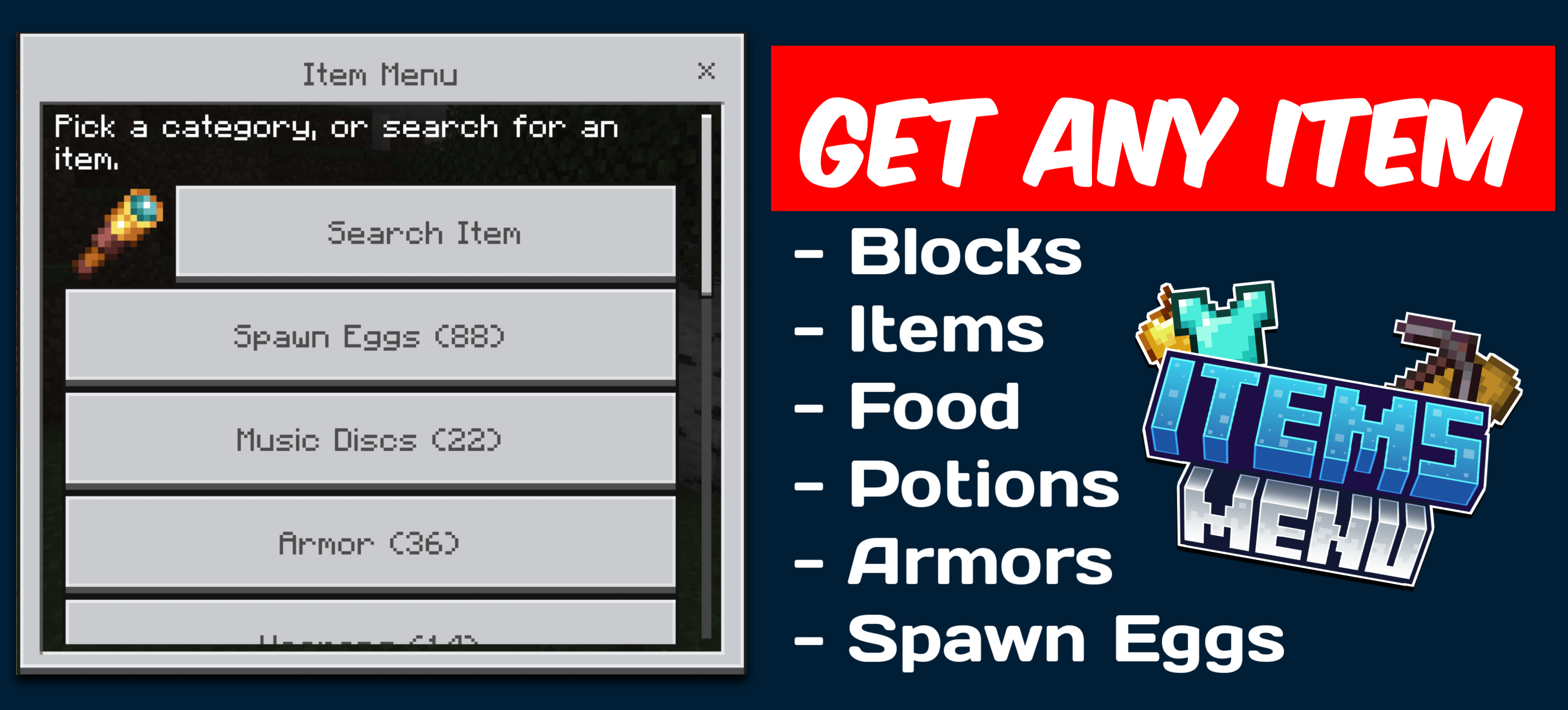 Items Menu — screenshot 1