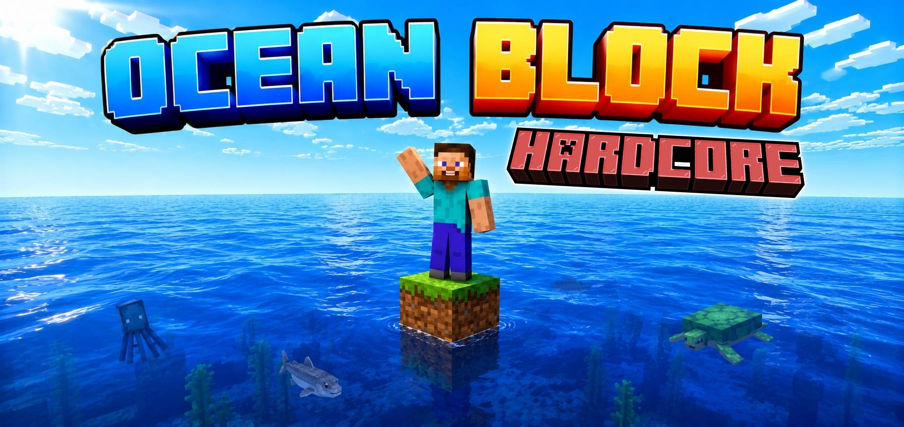 Ocean One Block - Hardcore Version — screenshot 1
