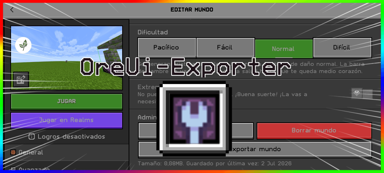 OreUi Exporter — screenshot 1