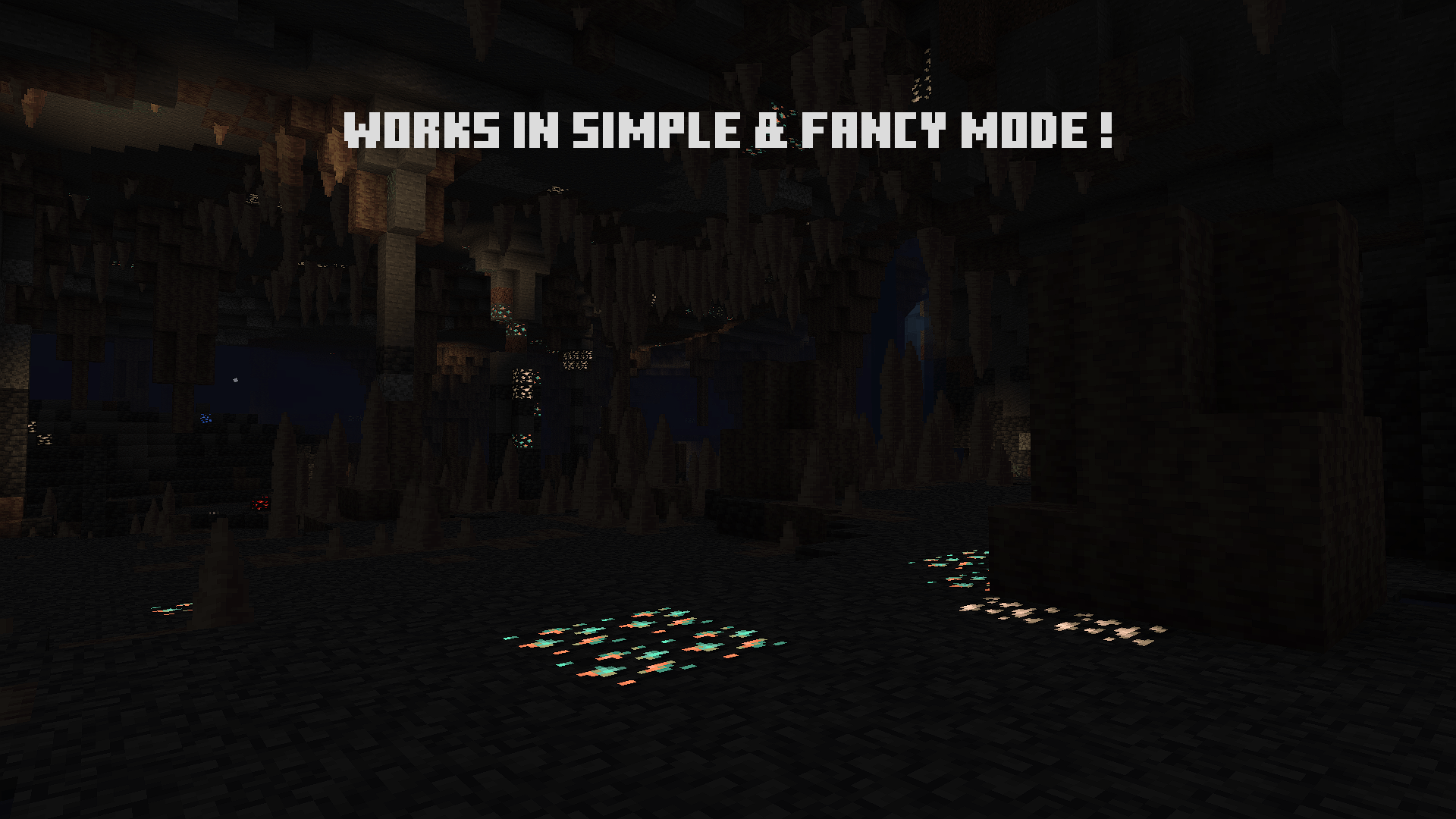PandaMine's Glowing Ores (Emissive Ores / Radiant Ores) | Simple, Fancy + Vibrant Visuals mode — screenshot 2