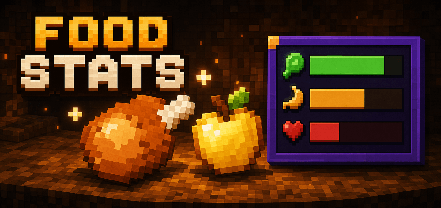 Food Stats | Hunger & Saturation Tooltips — screenshot 1
