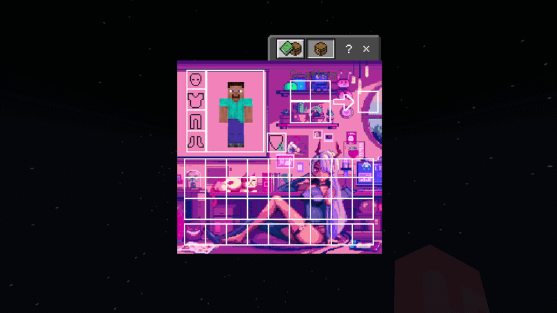 Gamer Girl UI Inventory — screenshot 1