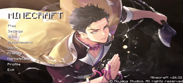 Animated Menu: Gyomei Himejima — Stone Hashira — screenshot 1