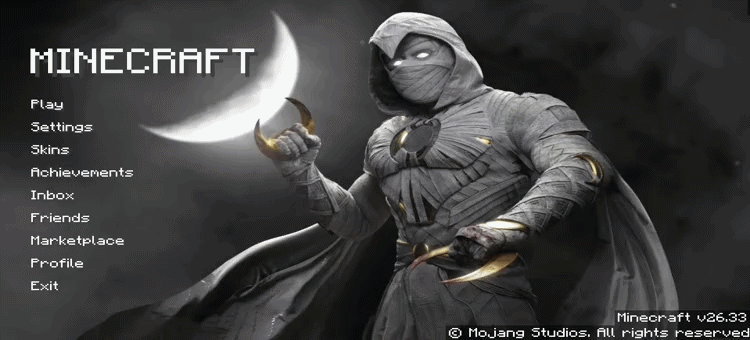 Animated Menu: Marvel Moon Knight Heroic Pose — screenshot 1