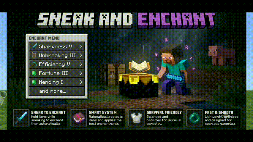 Sneak&Enchant 2.0.1(Achievement Friendly): Enchant Your Items Instantly While Sneaking! — screenshot 2