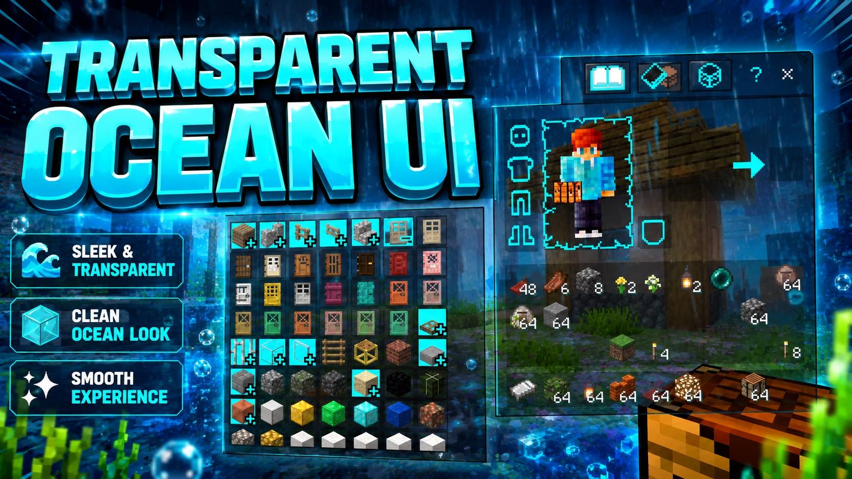 Transparent Ocean UI Pack — screenshot 1