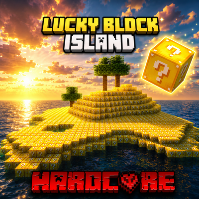 Hardcore Lucky block Island