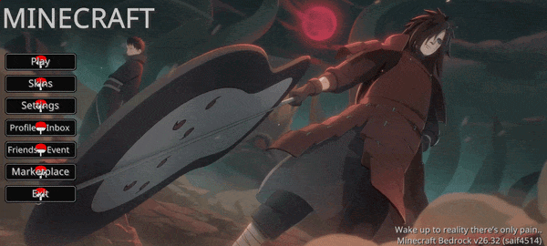 Animated Madara Uchiha UI — screenshot 1