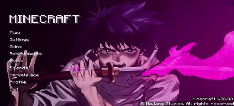 Animated Menu: Yuta Cursed Blade Jujutsu Kaisen — screenshot 1