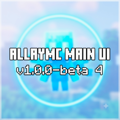 Animated Menu: AllayMC Main UI