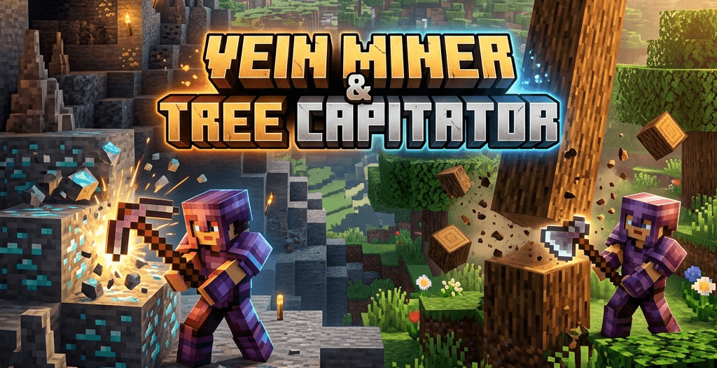 Vein miner and Tree chopper — screenshot 1