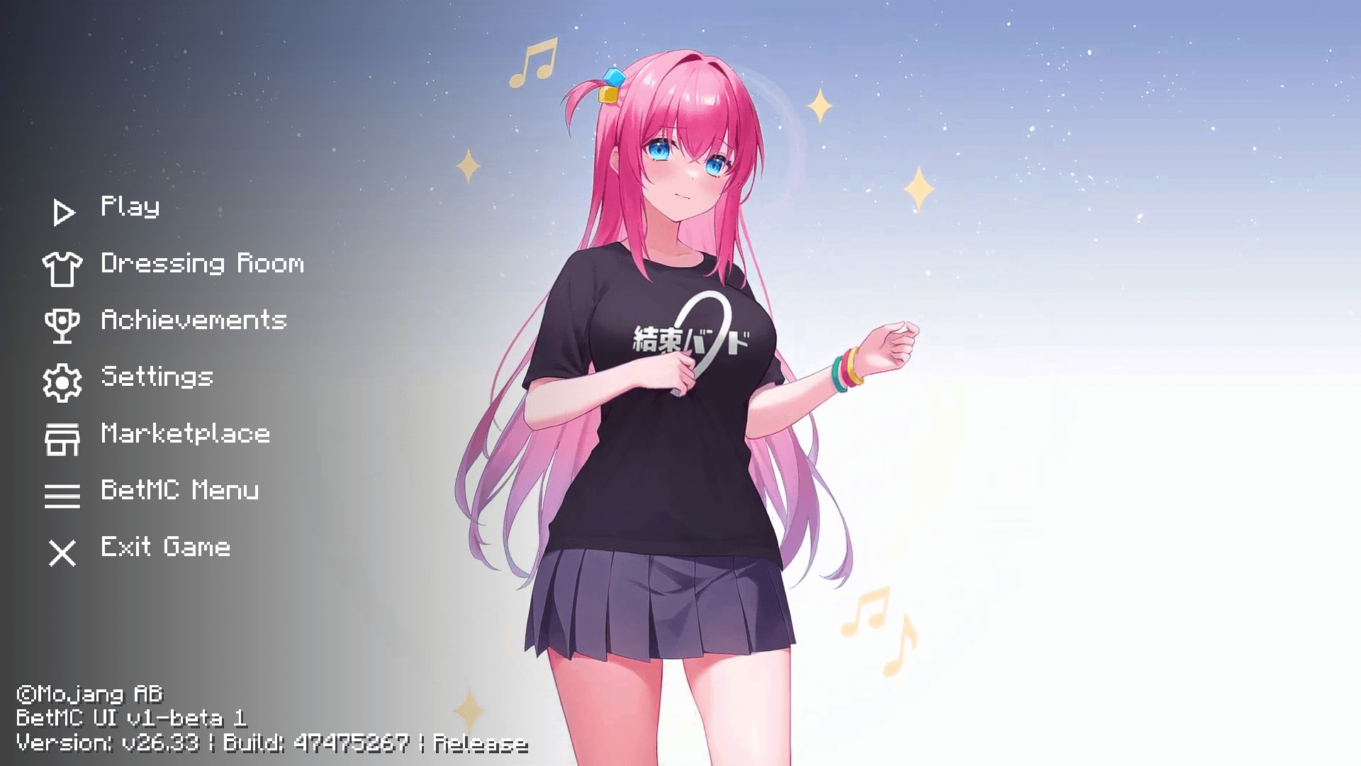 Animated Menu: Hitori Goto UI | Anime Girl UI — screenshot 4