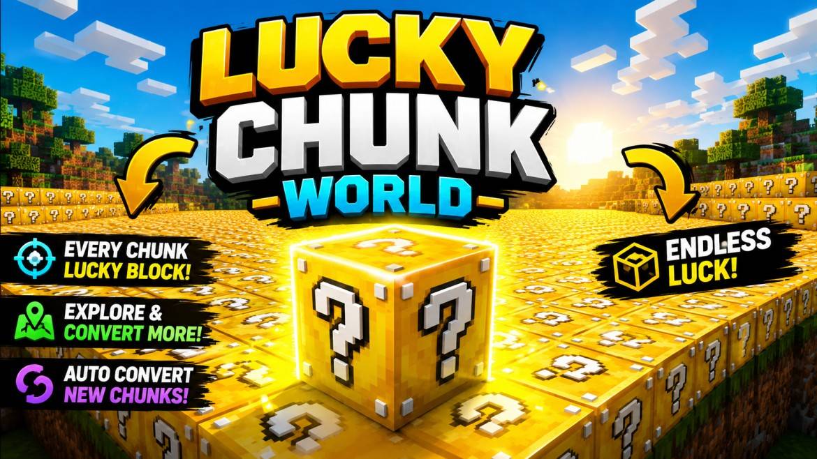 SUPER FLAT LUCKY CHUNK WORLD — screenshot 1