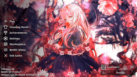 Animated Menu: Zero Two UI | Anime Girl UI — screenshot 3