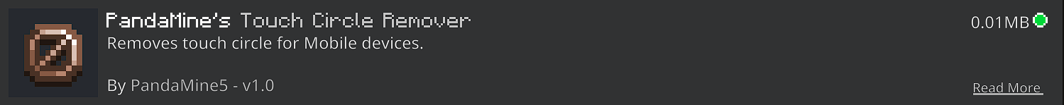 PandaMine's Touch Circle Remover — screenshot 2