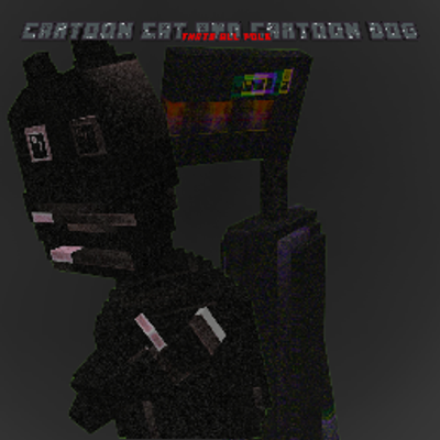 CARTOON CAT AND CARTOON DOG (BEDROCK)