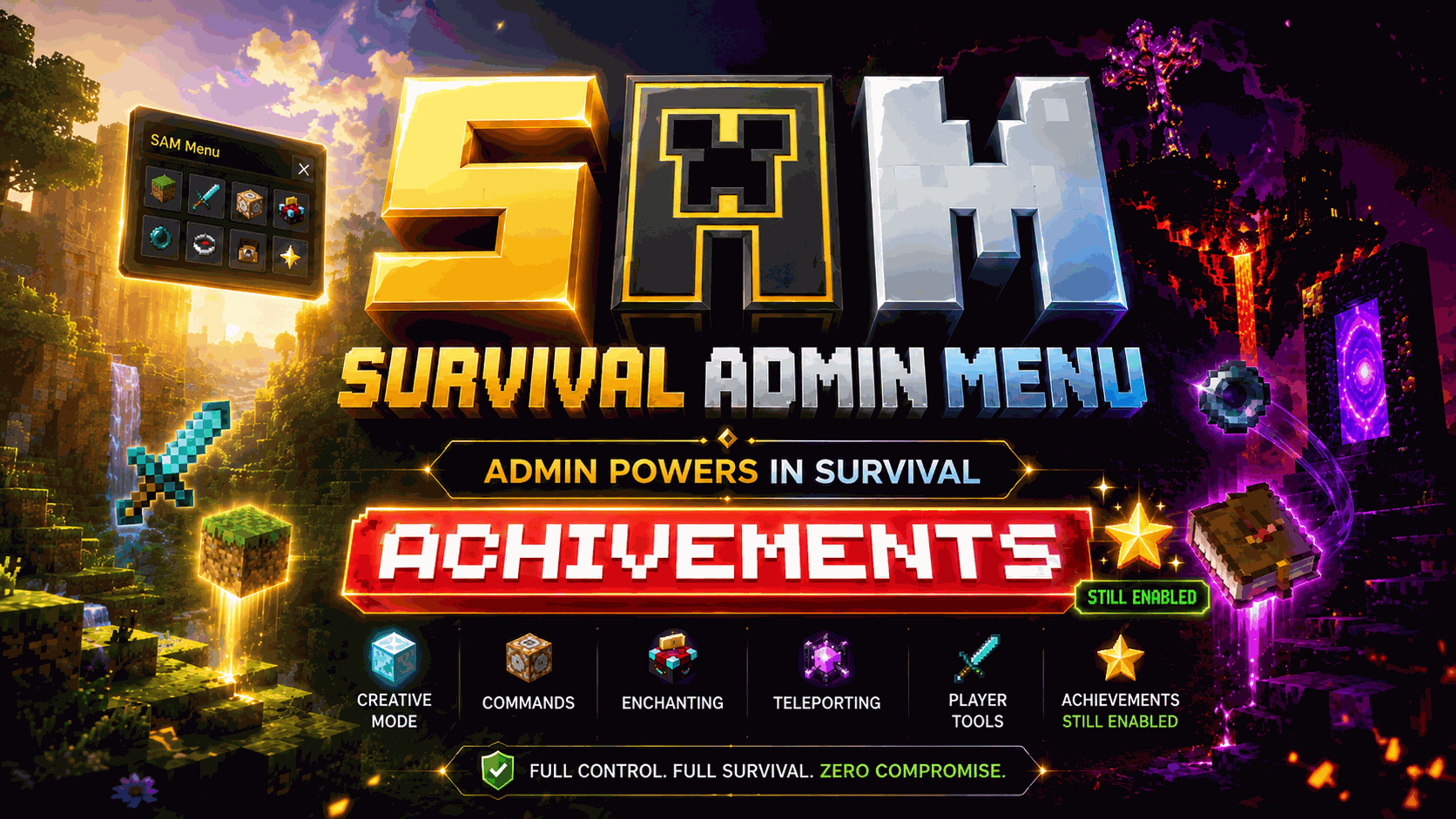 Survival Admin Menu (Achievements Friendly) — screenshot 1