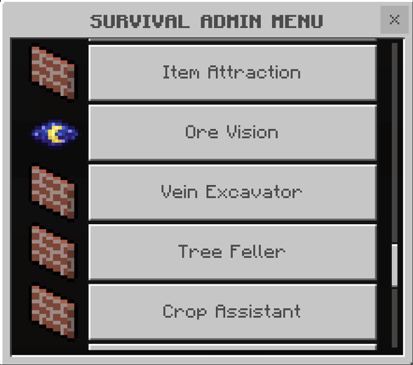Survival Admin Menu (Achievements Friendly) — screenshot 6