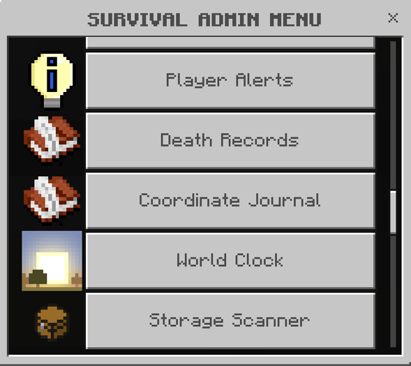 Survival Admin Menu (Achievements Friendly) — screenshot 7