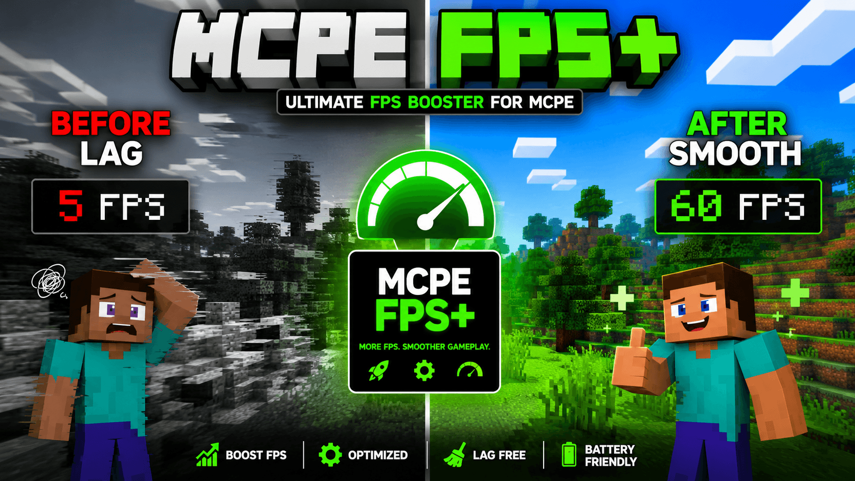 MCPE Fps+ — screenshot 1