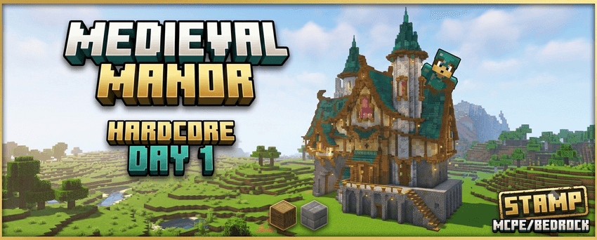 Epic Fantasy Medieval Manor | Hardcore Survival World (Day 1) | Achievements On — screenshot 1