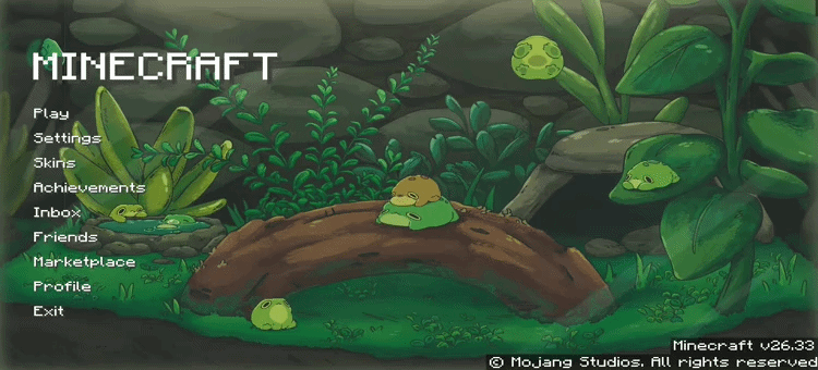 Animated Menu: Cute Frogs Terrarium — screenshot 1