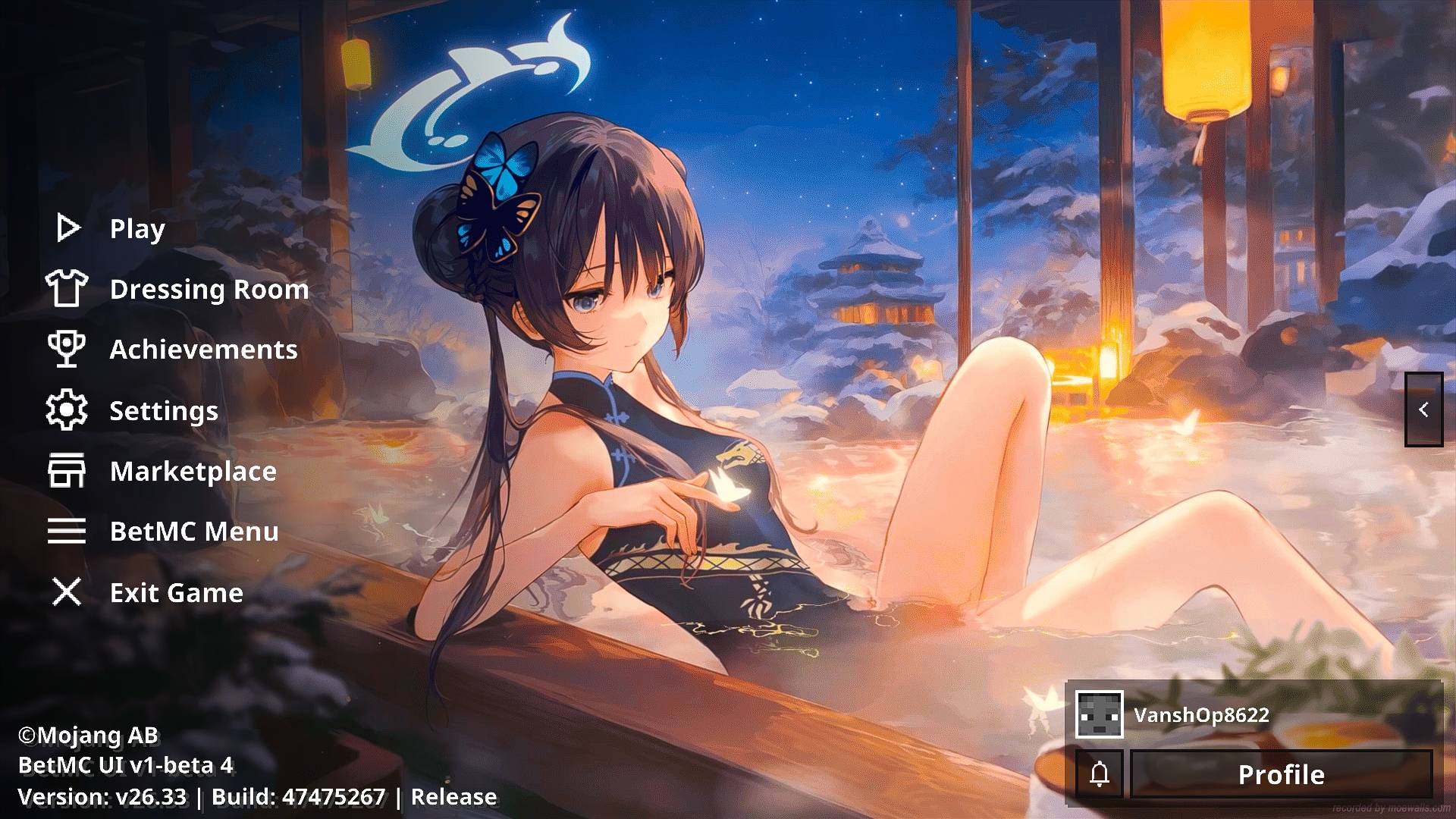Animated Menu: Ryuuge Kisaki UI | Anime Girl UI — screenshot 3
