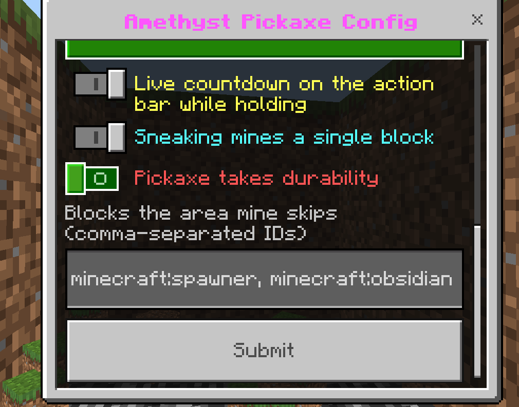 Amethyst Pickaxe BE  — screenshot 2