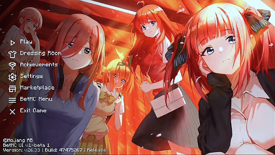 Animated Menu: The Quintessential Quintuplets UI | Anime Girl UI — screenshot 2