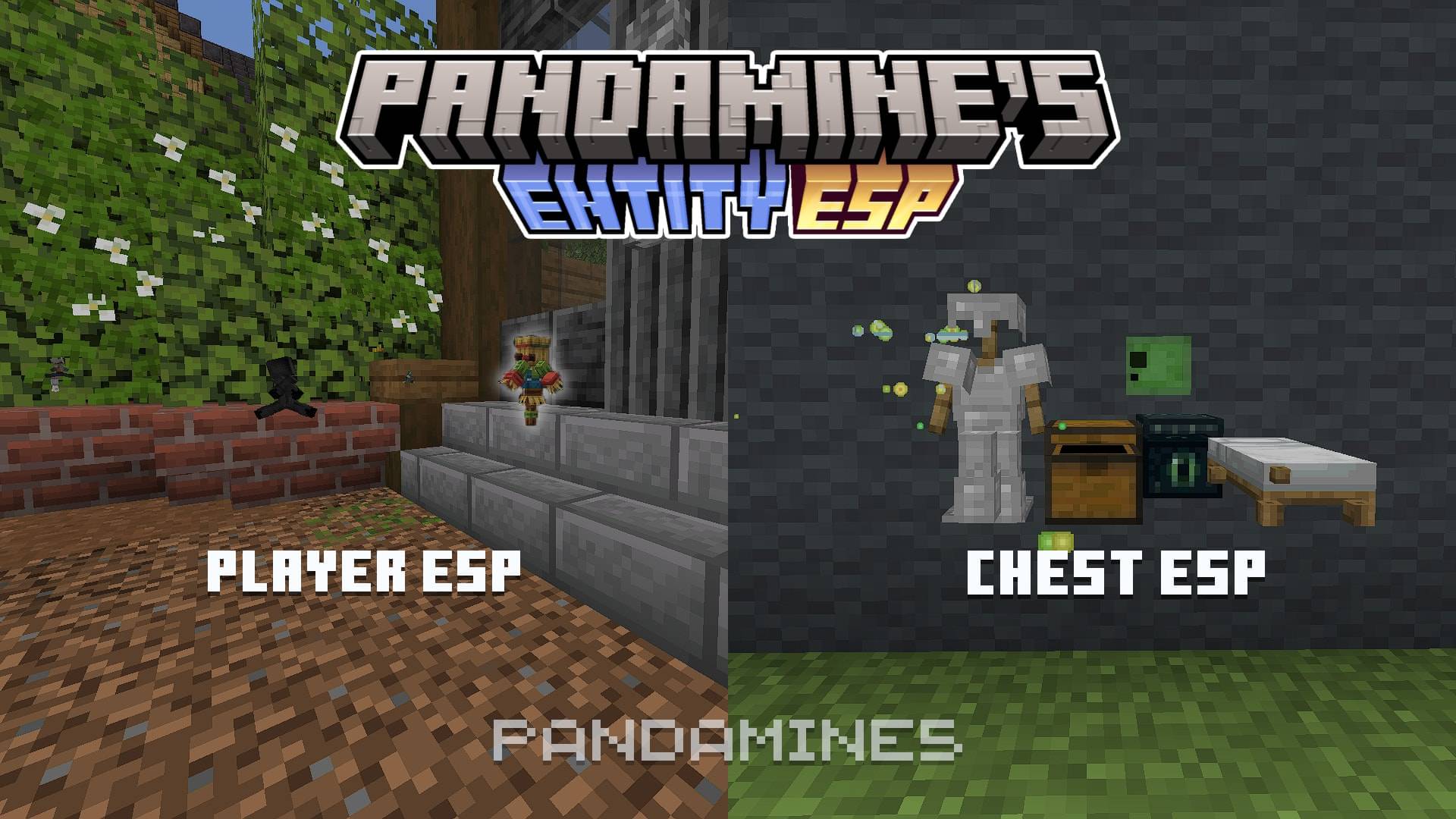 PandaMine's Entity ESP (Chest, Shulker, Mob & Player ESP) | Entity, Player X-Ray — screenshot 1