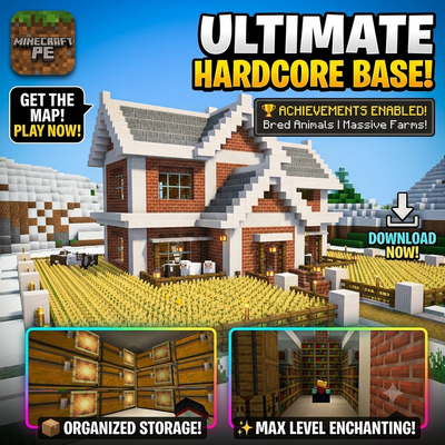 Cozy Winter Base | Hardcore Survival World (Achievements Enabled)