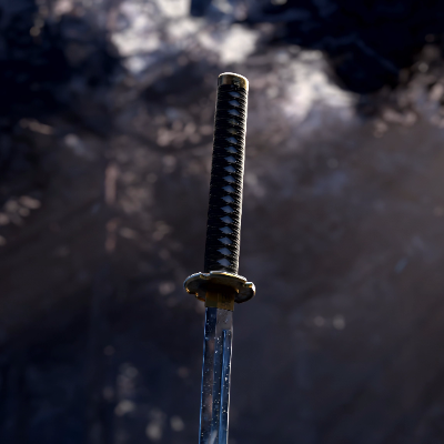 Animated Menu: Silent Katana Forest Samurai