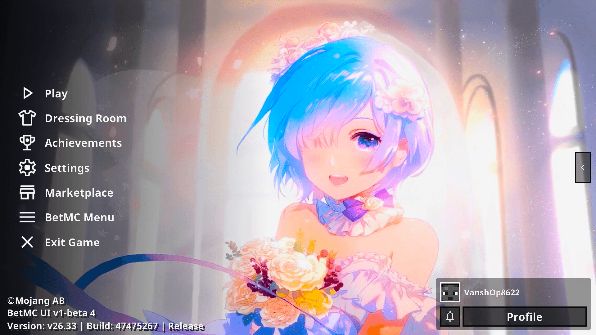 Animated Menu: Rem UI 2 | Anime Girl UI — screenshot 3