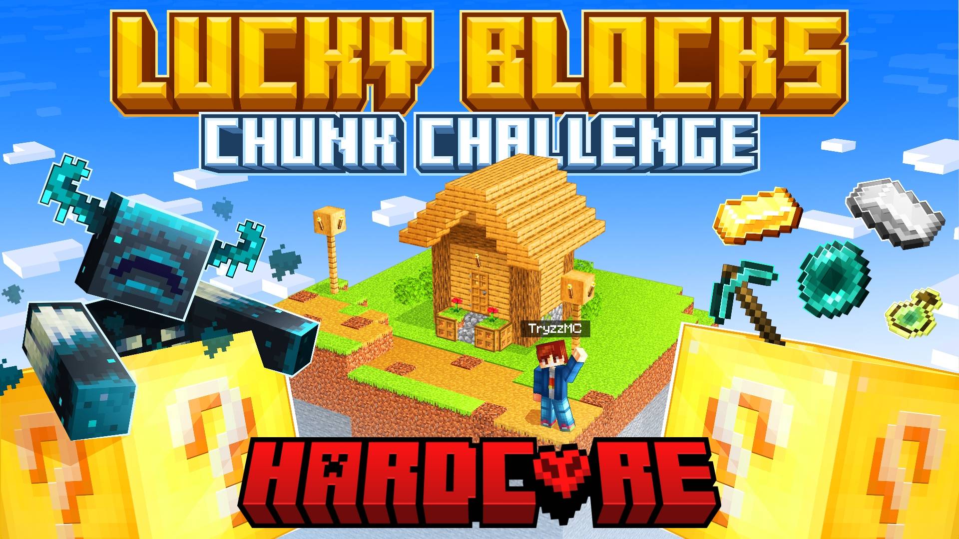 Lucky Blocks Chunk Challenge - Hardcore Version — screenshot 1