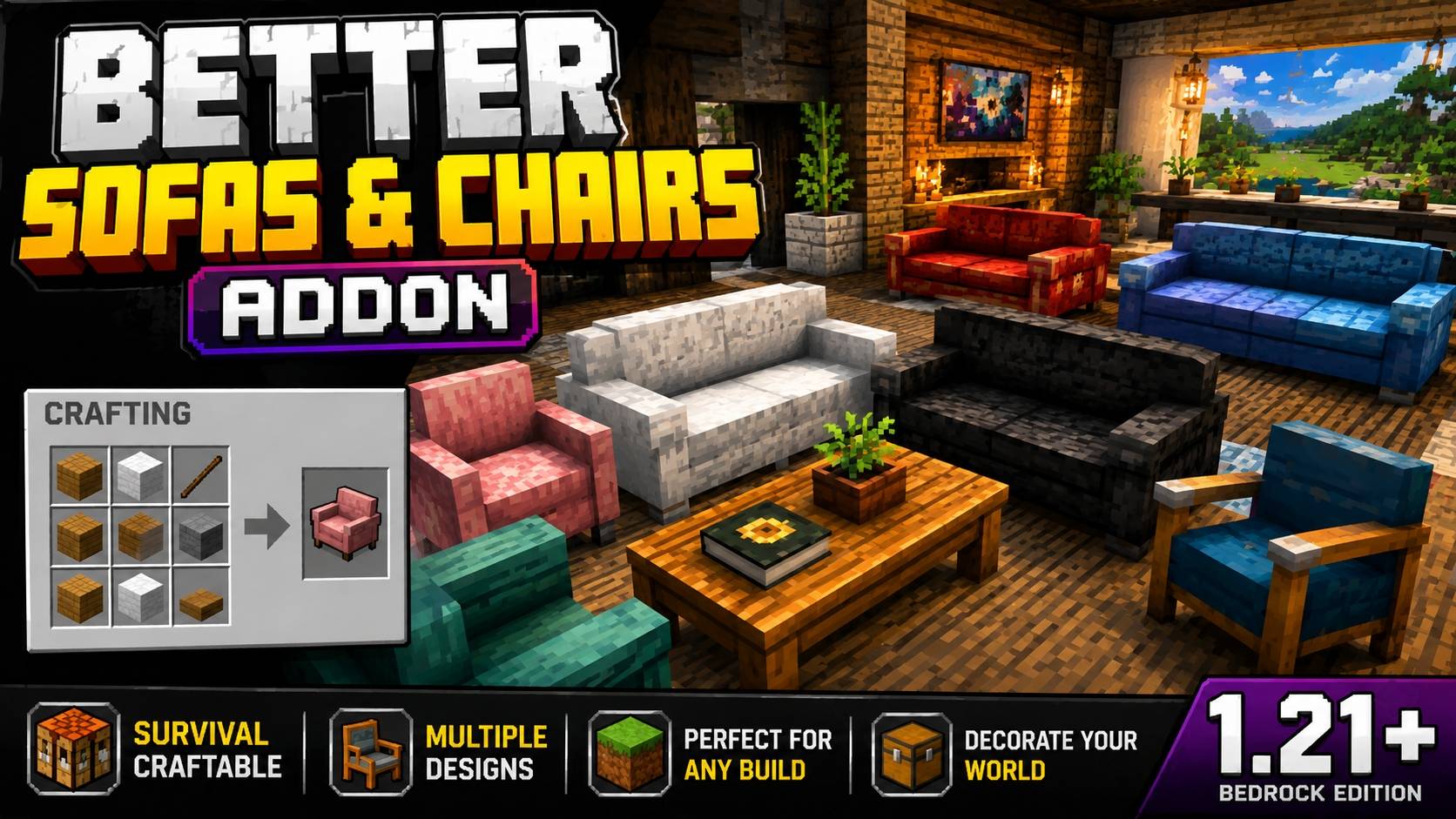 Better Sofas & Chairs Addon — screenshot 1
