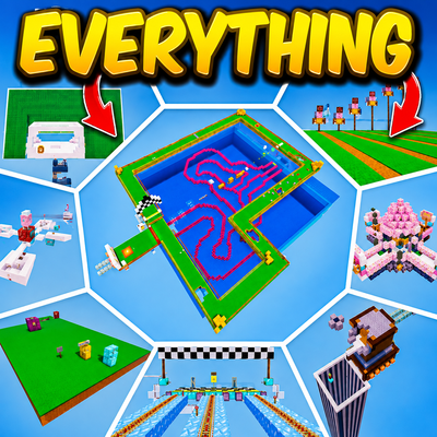 All in One Map V2 | 50+ Games, Bot PvP, MLG, Races & Boss Fights