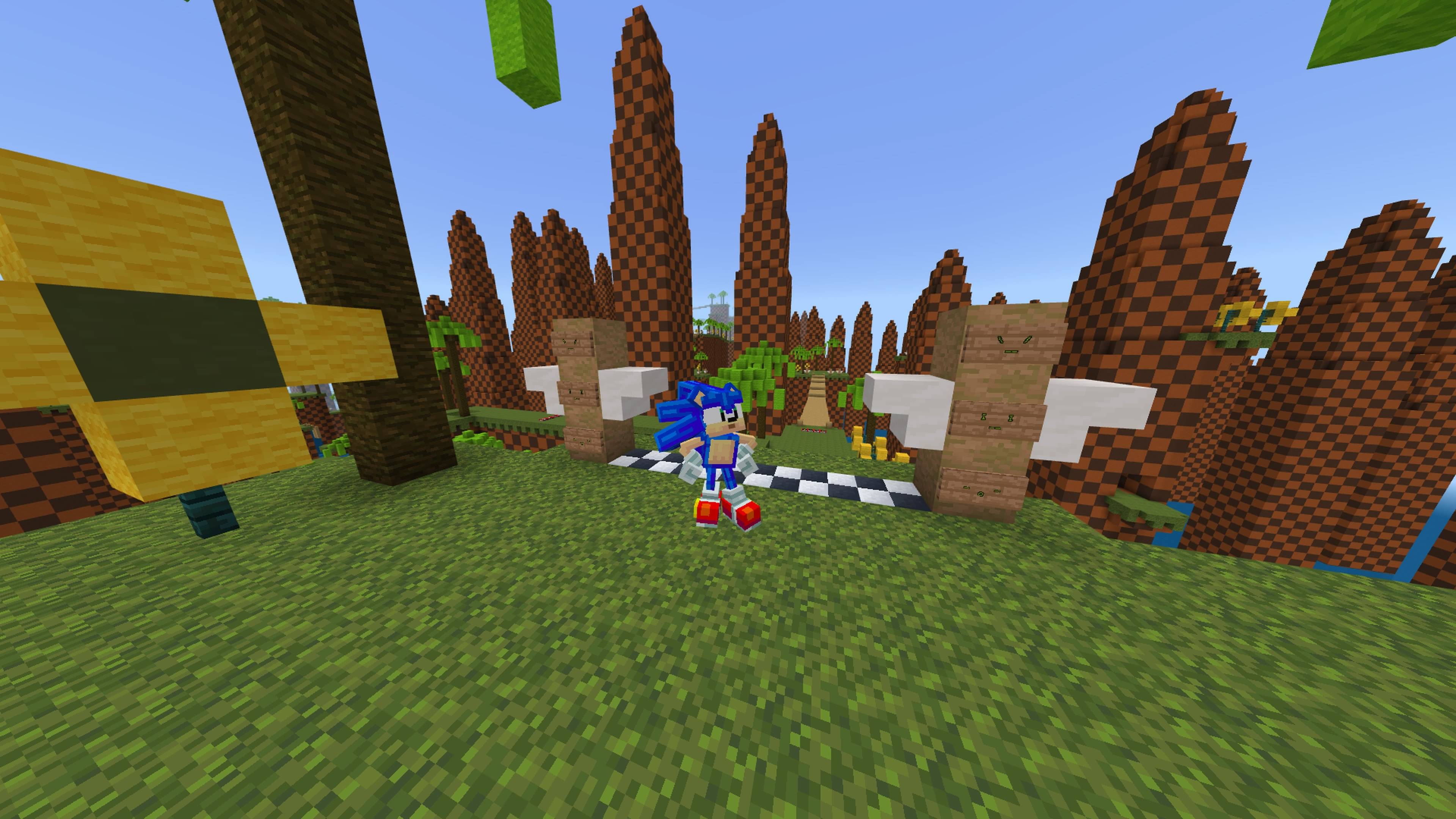 Sonic's Green Hill Zone in Minecraft. — screenshot 5