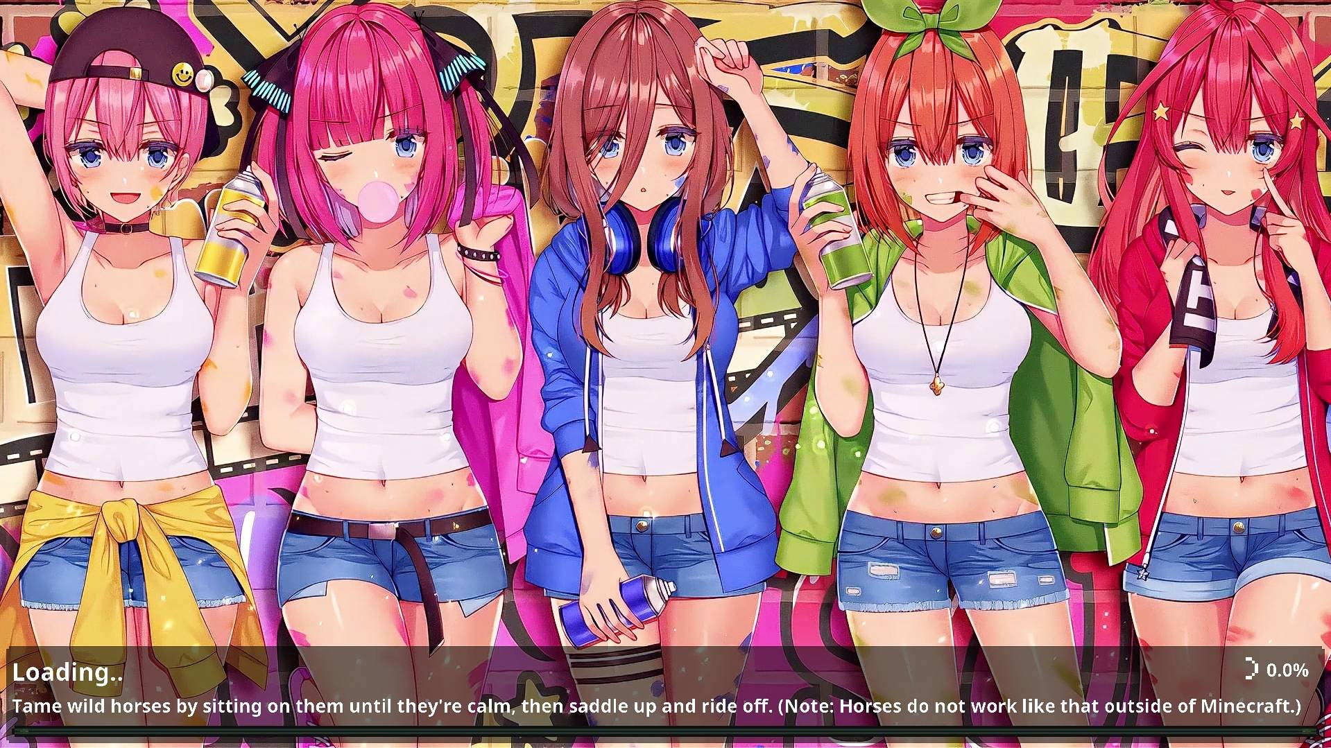 Animated Menu: The Quintessential Quintuplets UI 2 | Anime Girl UI — screenshot 4