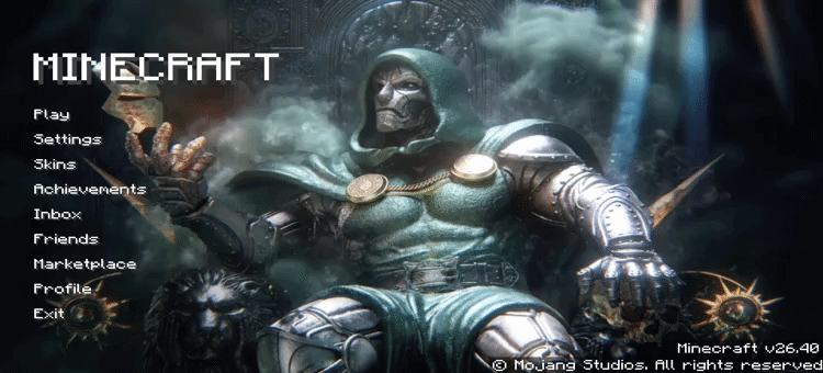 Animated Menu: Dr Doom Waving Iron Man Mask — screenshot 1