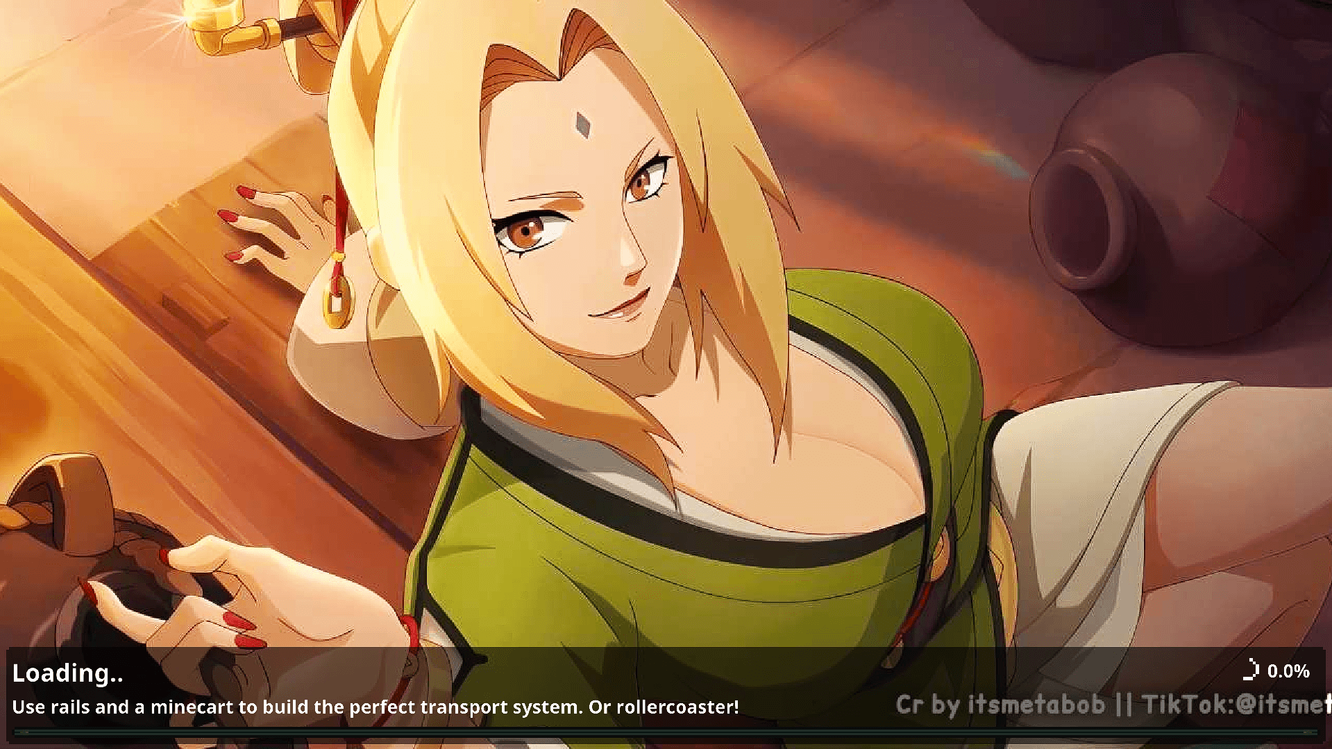 Animated Menu: Tsunade UI | Anime Girl UI — screenshot 4