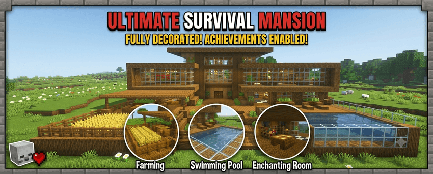 Modern Wooden Survival House [Hardcore] - Achievements Enabled — screenshot 1