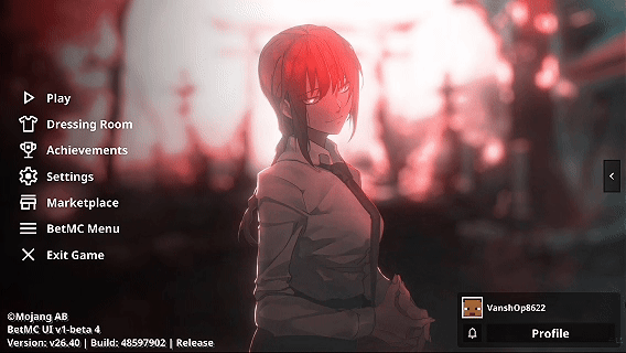 Animated Menu: Makima UI | Anime Girl UI — screenshot 1