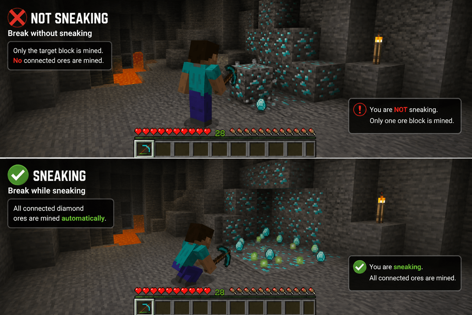 Vein Miner Plus — screenshot 1