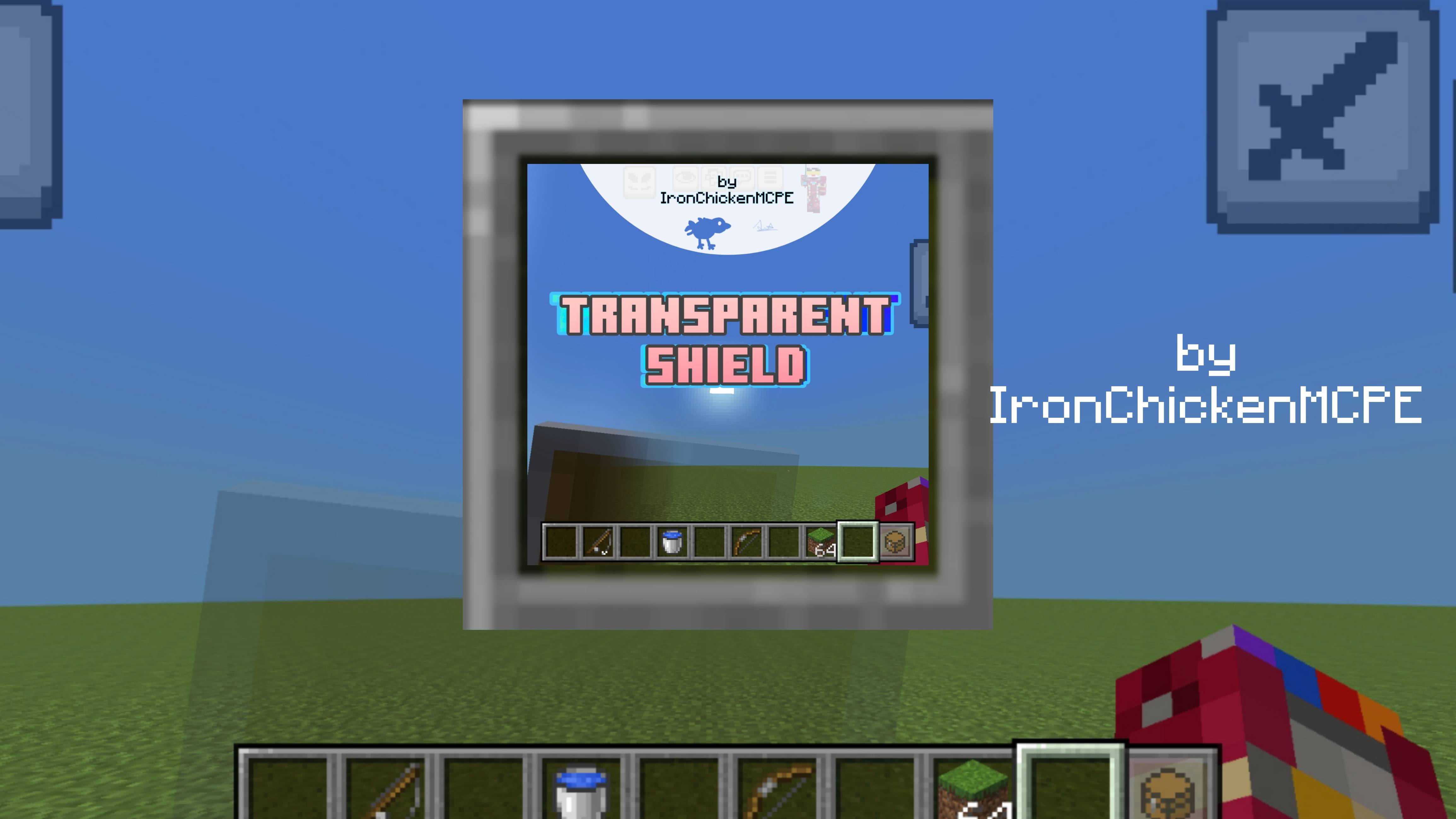 Transparent Shield by IronChickenMCPE — screenshot 1